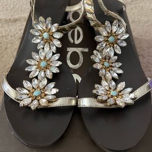 BEBE Floral Sandal